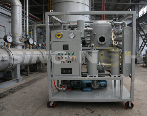 Double Stage Vacuum Transformer Oil Purifier Dehydration Degassing Impurity Removal 6000L/H 100 C