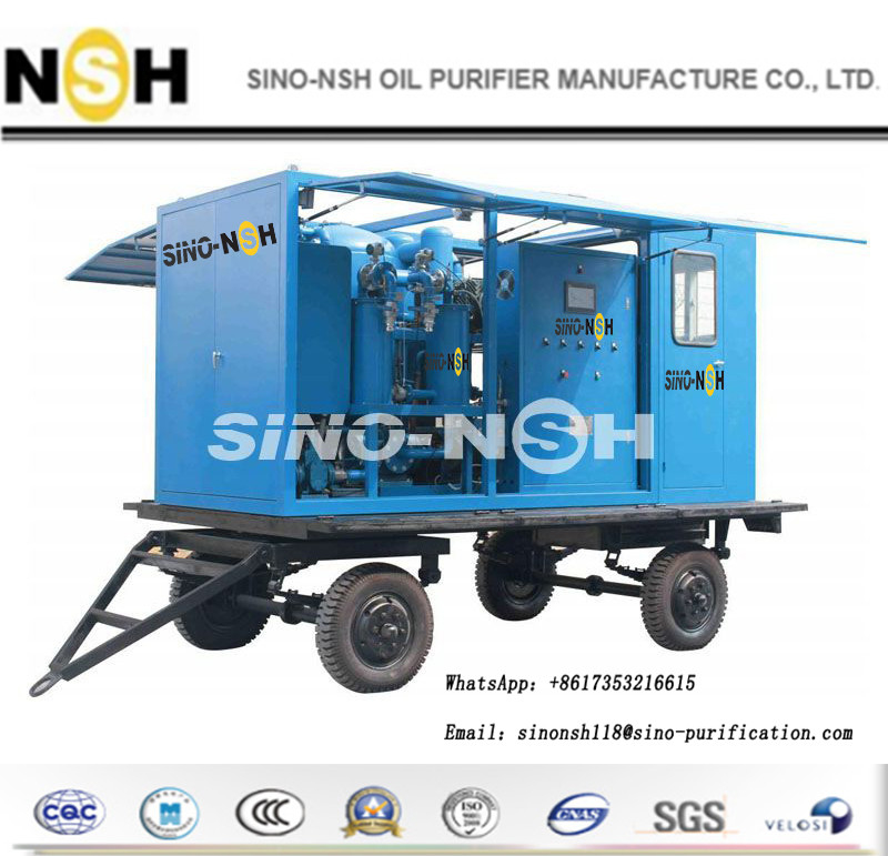 Mobile Transformer Oil Purifier Filtration Systems 4000L/H Vacuum 50Hz