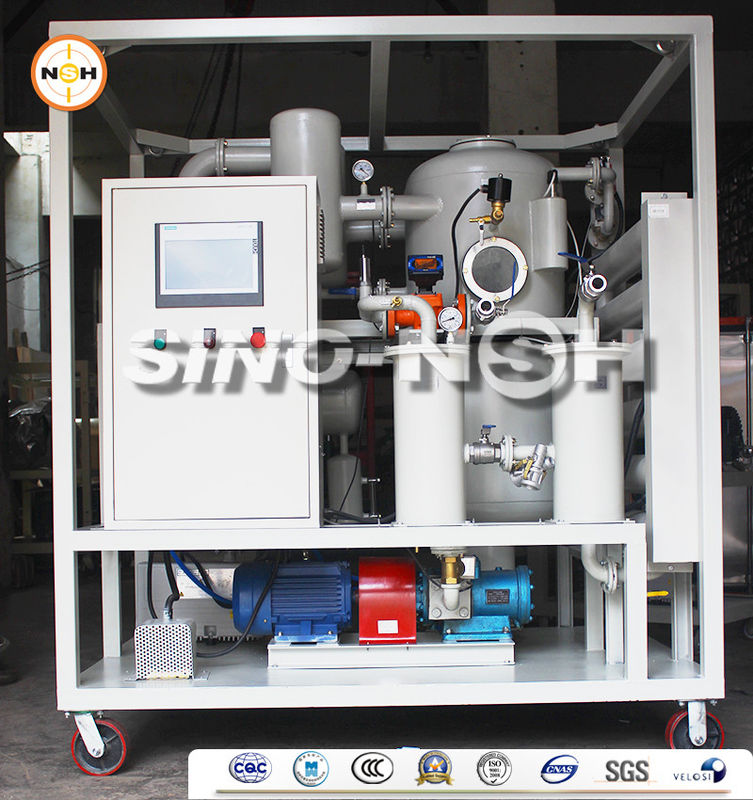Automatic Double Stage Transformer Oil Filtration Machine With PLC Control Fully Touch Screen