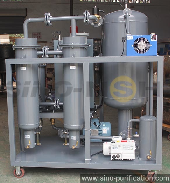 Enclosed Degassing Dehydration 129kw Vacuum Turbine Oil Purifier