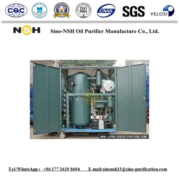 Vacuum Transformer Oil Filtration Machine 30L / Min Dehydration Plant